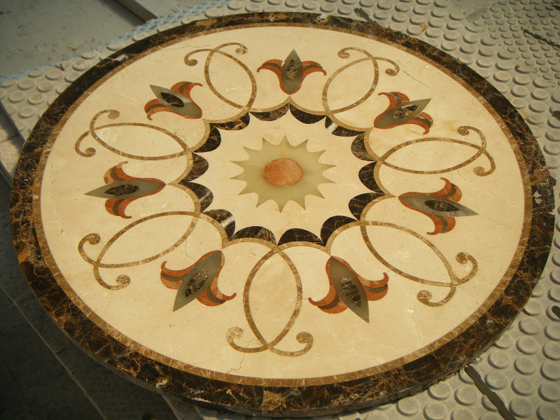 Waterjet Marble Stone Design in Hall