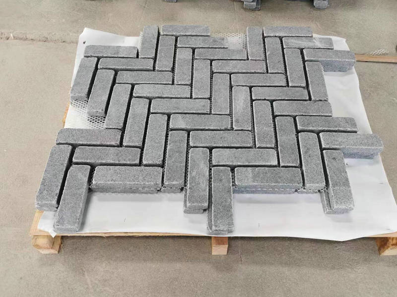Grey Granite Cobblestone for Road Pavement